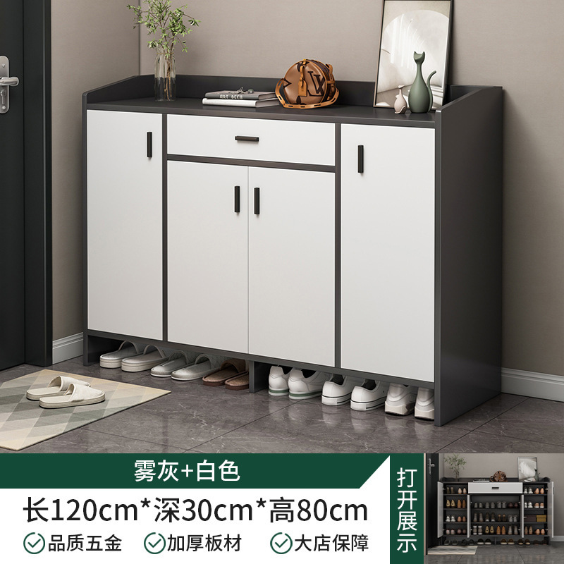 Gabinete de zapatos de puerta doméstica nuevo modelo 2024 explosivo corredor exterior de entrada en el armario de entrada integral de almacenamiento económico de zapatos estante