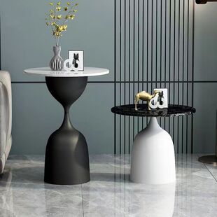 Nordic Creative Side Table Ins Living Room Sofa Simple Modern Small Coffee Table Light Luxury Round Iron Small Round Table Corner Table