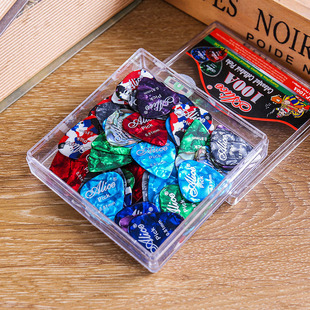 Alice Celluloid Pick for Electric Guitar and Ukulele, Non-Slip Boxed Single Piece for Strumming, Selectable Thickness