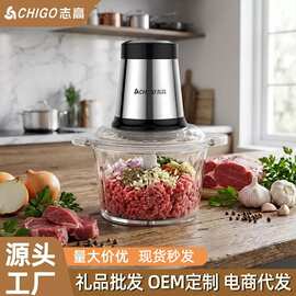 绞肉机家用电动不锈钢打馅碎菜打肉碎肉机小型蒜泥辣椒料理器批发