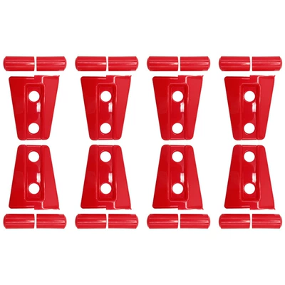 Suitable for 07-23 Jeep Other Automotive Exterior Supplies - 07-17-wrangler-4-doors-2-doorsdoor-hinge-cover-red-8pcs