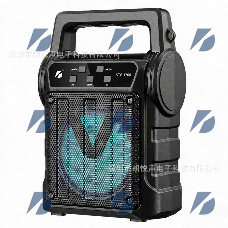Kts Multifunctional Mobile Bluetooth Speaker with Card Slot, Radio, Subwoofer, Suitable for Outdoor Performances, Home Storage, and Portable Speaker