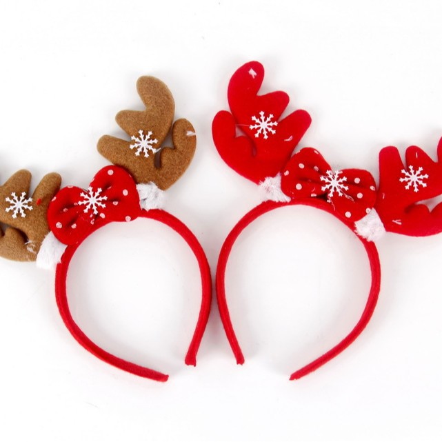 Decoraciones navideñas cabeza de Navidad hebilla accesorios de fiesta regalos para niños suministros de Navidad diadema fábrica al por mayor
