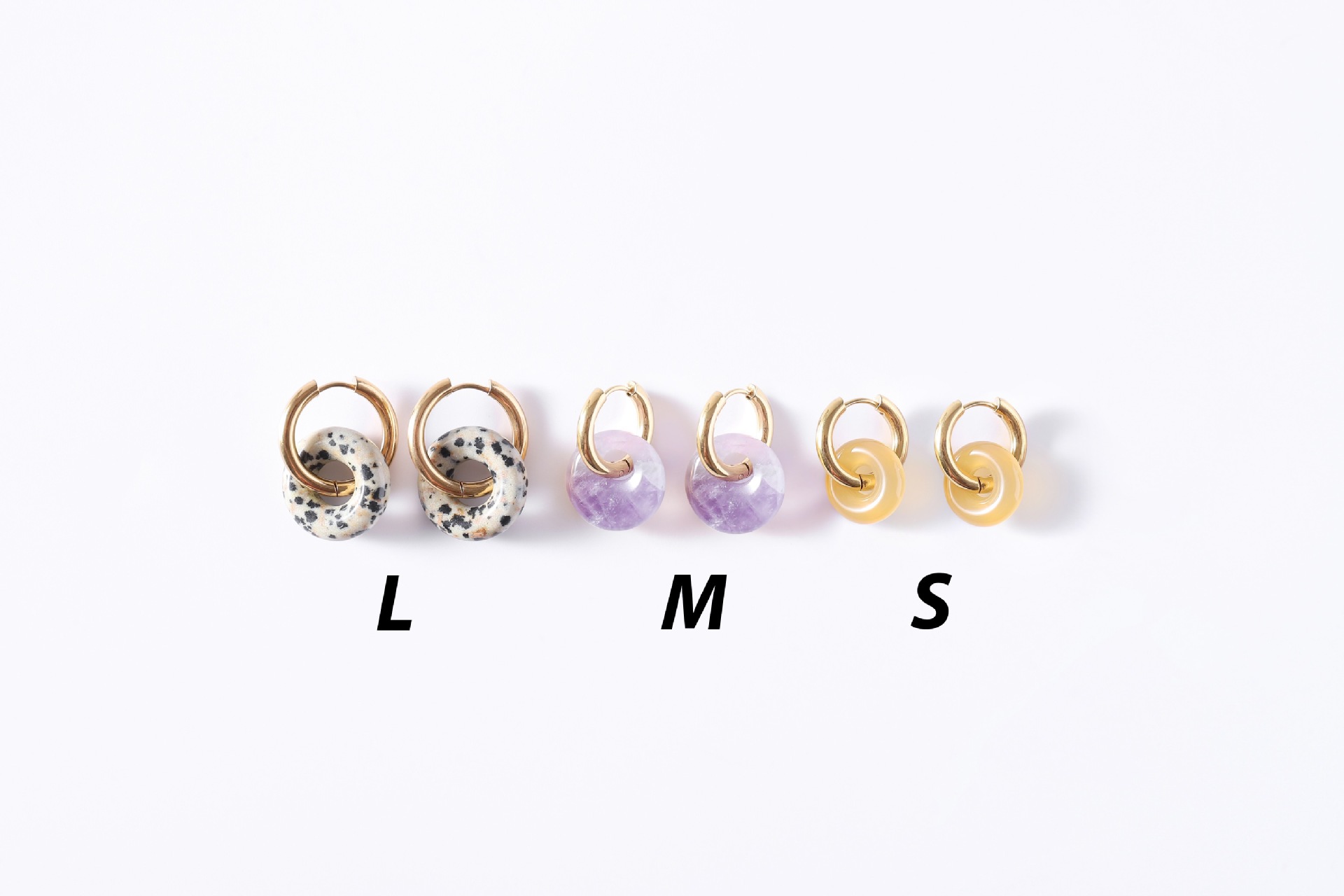 1 Paire De Base Style Classique Géométrique Placage Cristal Artificiel La Pierre Naturelle Boucles D'oreilles display picture 1