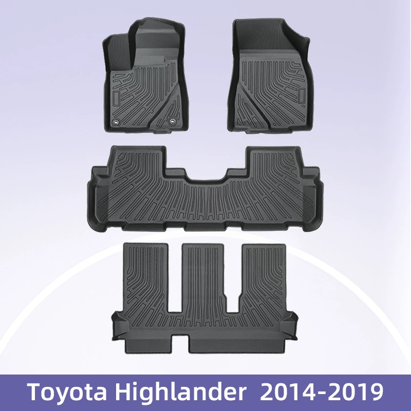 Для TOYOTA Highlander Топливо 2014-2019 3D 24/7 Материал TPE Автомобильные ножные коврики