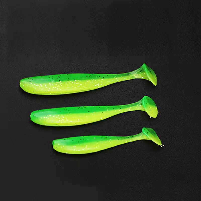 Shallow diving Paddle Tail Lures  Colors Soft Plastic Baits Bass Trout Saltwater Sea Fishing Lure