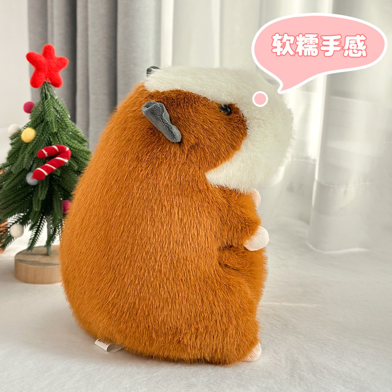 Celebridades de Internet lindo muñeco de peluche capibara Kapibala muñeco de muñeco de ratón holandés con moco nasal
