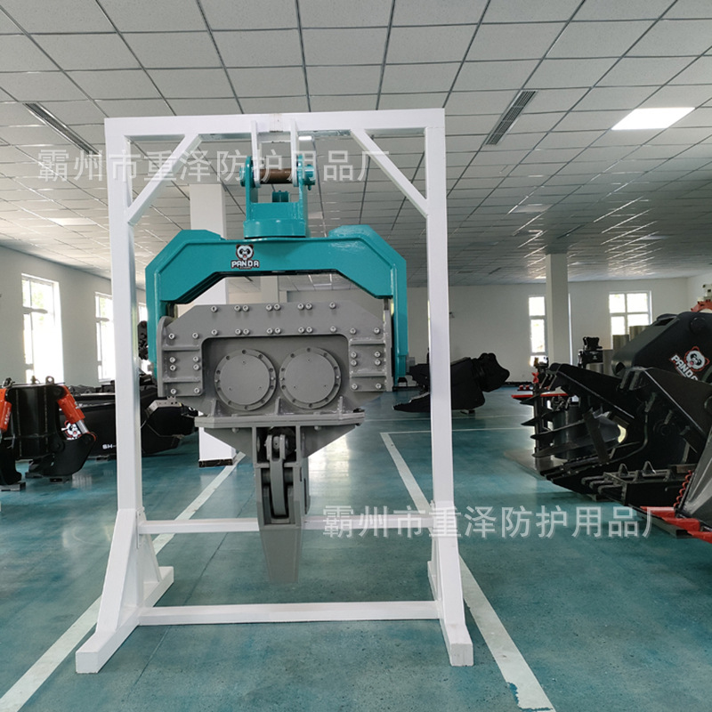 高频打桩机水泥桩打桩锤挖掘机振动打桩锤液压打拔桩机线杆沉桩机