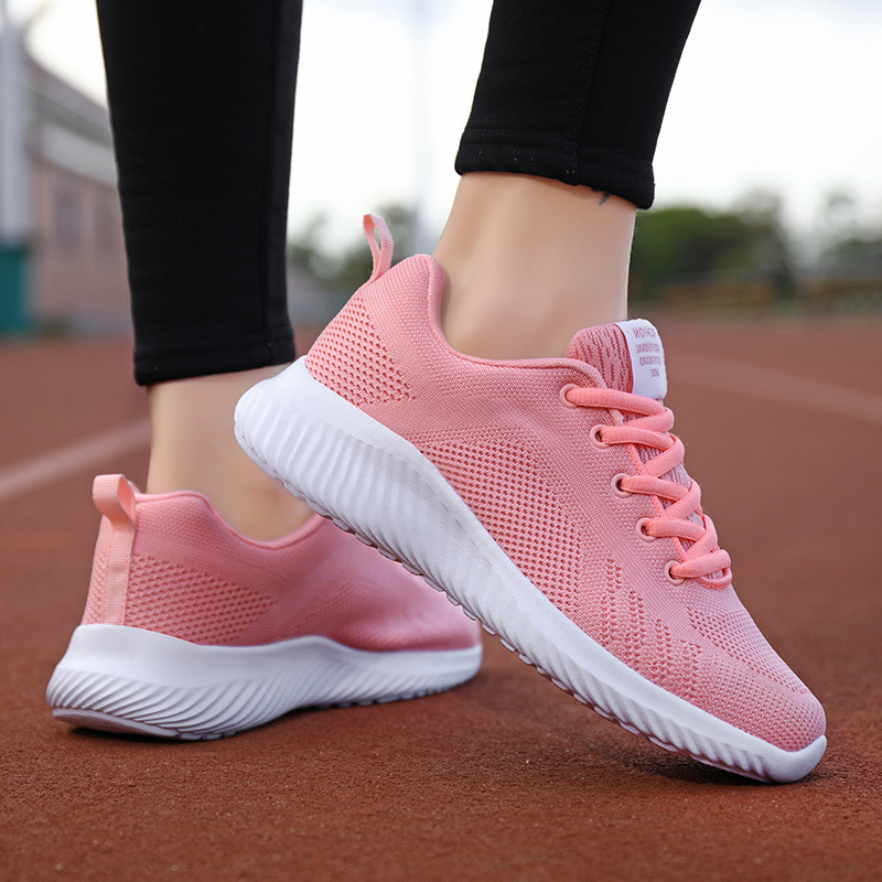 Sports and Leisure Women's Shoes, Soft-Soled Student Mesh White Shoes, Korean Style Versatile Lightweight Running Shoes, Comfortable and Lightweight Soft Soles Sports and Leisure Women's Shoes, Soft-Soled Student Mesh White Shoes, Korean Style Versatile Lightweight Running Shoes, Comfortable and Lightweight Soft Soles
