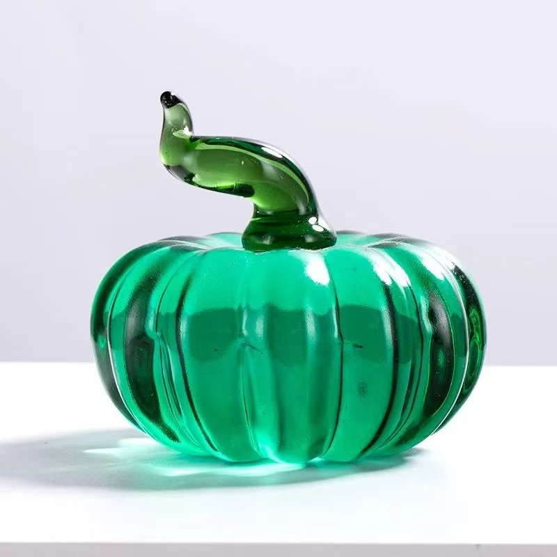 문진[호박]녹색-5cm-녹색잎