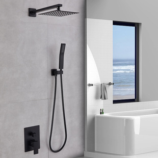 Hidden Shower Set Engineering Hotel Embedded Embedded Test Shower Household Bathroom Shower with Stainless Steel Top Spray