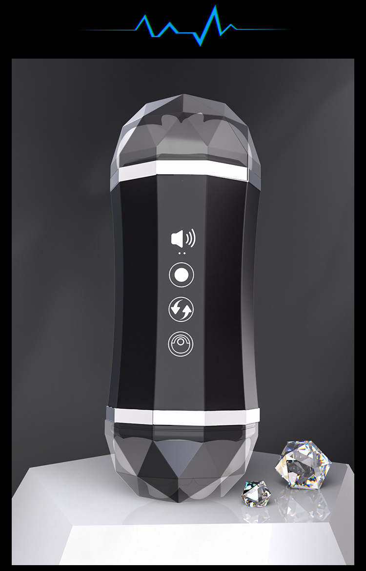 Jiuai Manual Masturbation Cup for Men with Clamp Suction Action, ABS and TPE — detail image 30