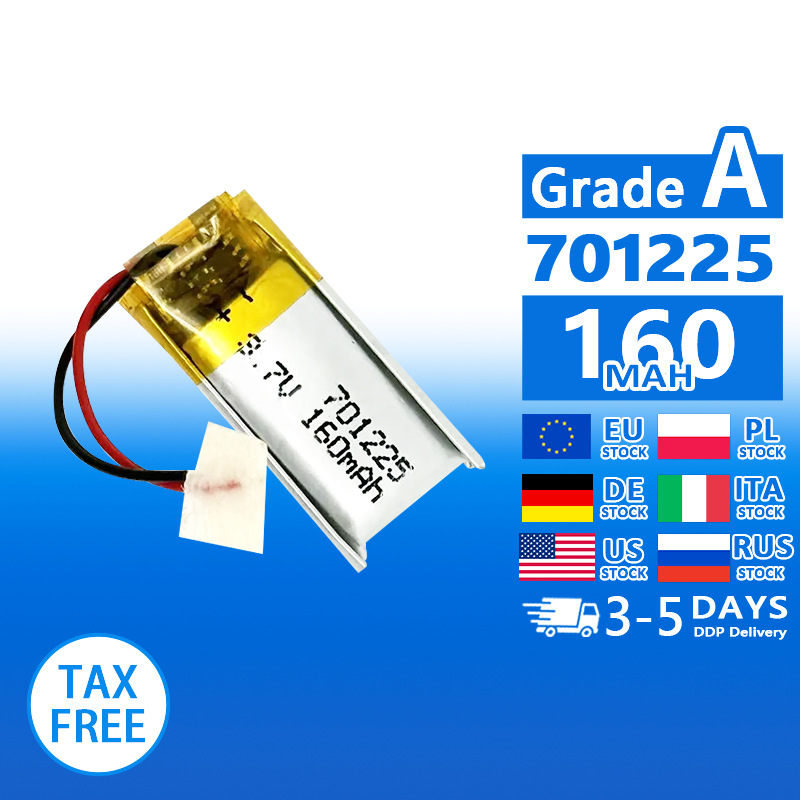 Polymer 701225/701230 3.7v230/160mAh LED lamp Small fan cell