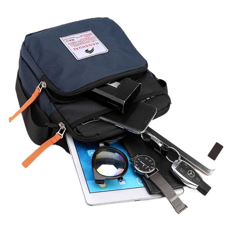 Nuevo bolso de hombro de los hombres moda de gran capacidad bolsa de mensajero bolsa de viaje de deportes al aire libre bolsa de tela de nylon ligero