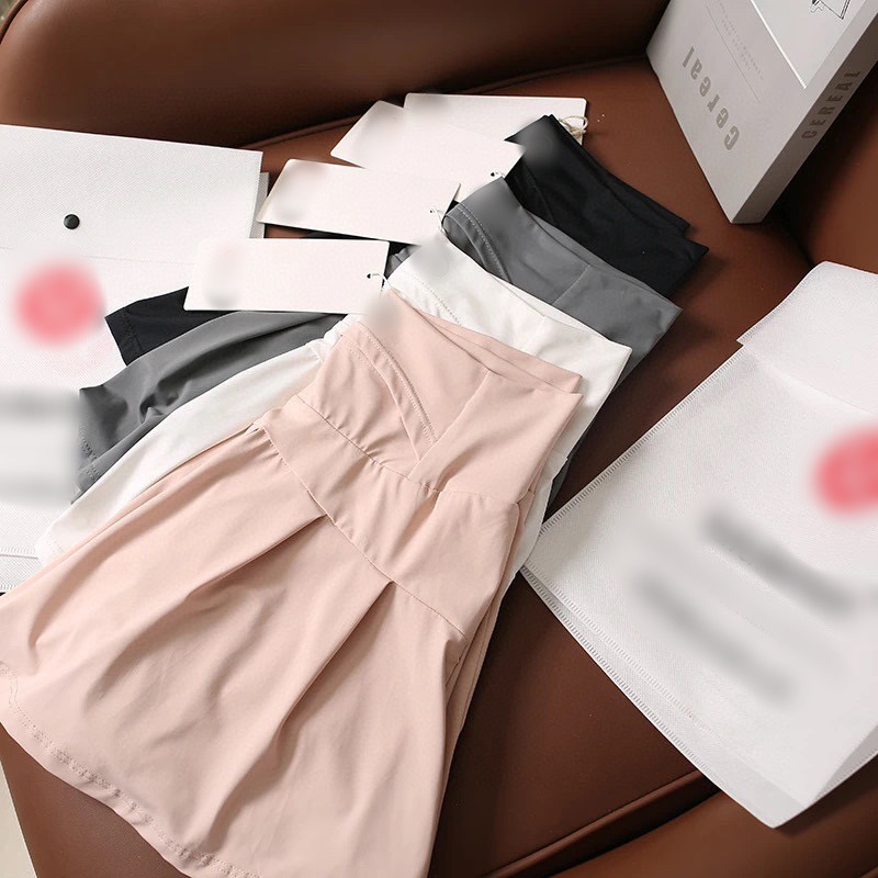 Lu's Same High-Waisted Anti-Exposure Sports Skirt Pants Tennis Skirt Sports Short Skirt Pants Half Skirt Pants Wholesale