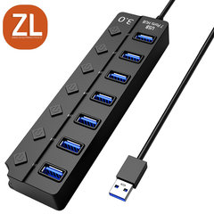 A24吊り穴usb3.0 hubハブ独立スイッチusb3.0 hubハブ1ドラッグ7エクステンダ