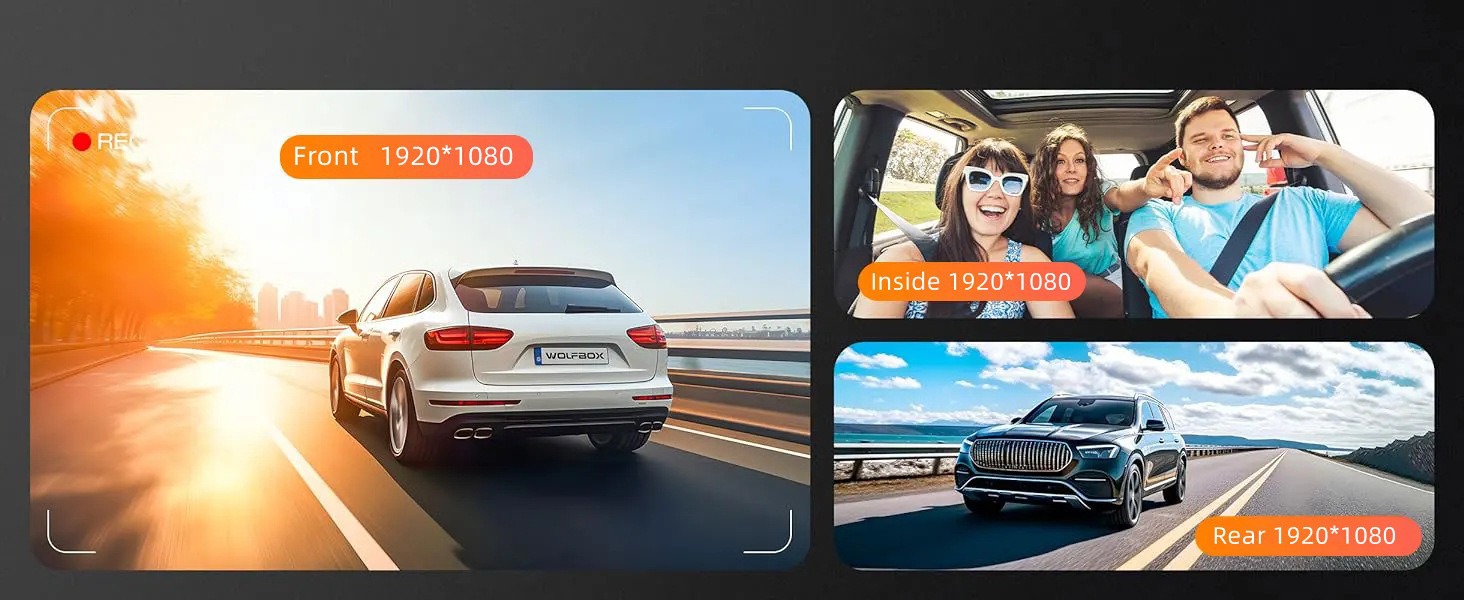 New 11inch HD 4K Bluetooth Wireless Carplay/Android Auto Dual-Lens Dash Cam with WiFi