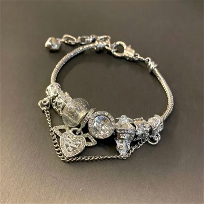 High-value diy Panjia Angel Wings Bracelet Instagram Style Adjustable Permanent High-end Sense Bracelet Titanium Steel Bracelet for Women High-value diy Panjia Angel Wings Bracelet Instagram Style Adjustable Permanent High-end Sense Bracelet Titanium Steel Bracelet for Women