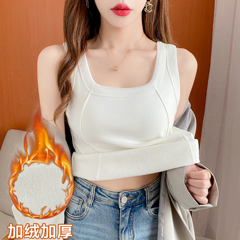Demi-season keep warm tank top