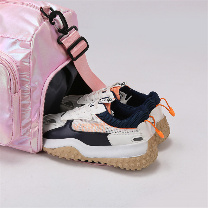 Nuevo producto bolso de viaje de almacén de zapatos independiente de gran capacidad, bolso de fitness de separación seco y húmedo deportivo, bolso de mensajero portátil simple