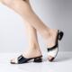 Foreign trade wholesale fish mouth sandals thick heel temperament ladies sandals summer New Fashion Square heel sandals women