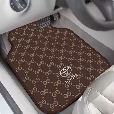 Avtomobil döşəmə paspasları of Absorbent Diatomaceous Earth Floor Mats, Available - toyota-logo-brown-6050cm-25mm-diatom-mud-front-foot-pad-single-side