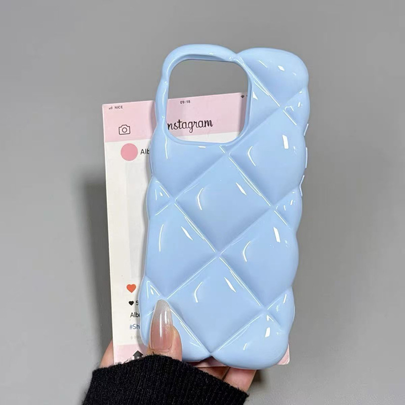 Macaron Diamond Pattern Phone Case For Iphone 17 Pro Max Shockproof_voghion.com