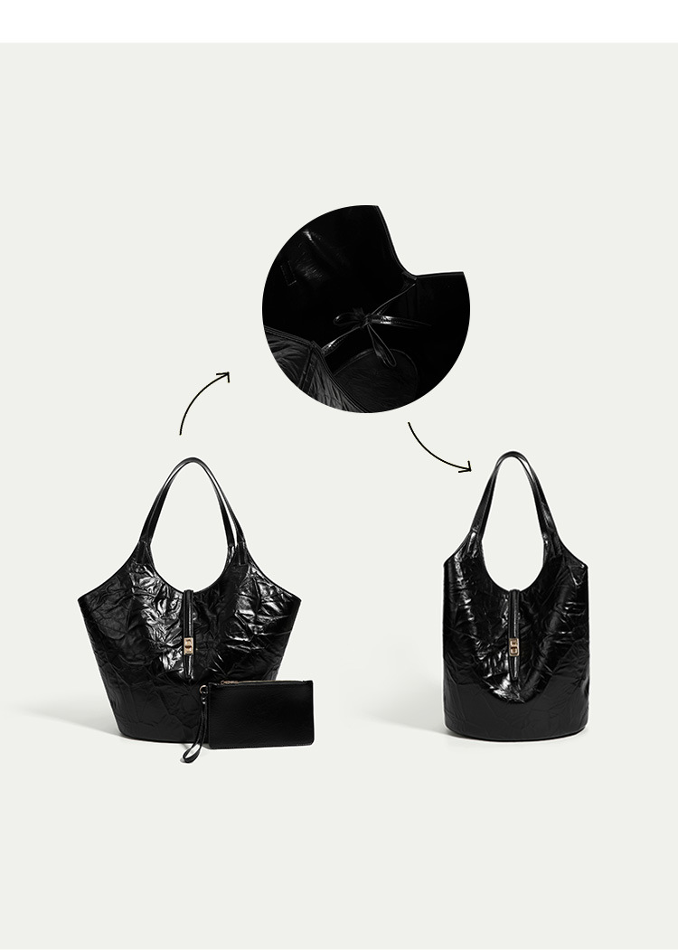 Borsa da giardino in rilievo 2024 Borsa a tracolla portatile di grande capacità da donna con cestino per verdure per pendolari_voghion.com