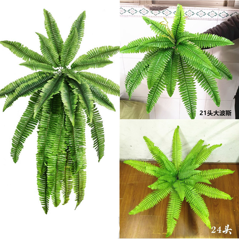 Wholesale simulation extra large Persian Fern wall decoration with grass hanging wall rattan green plant silk cloth big Persian grass Wholesale simulation extra large Persian Fern wall decoration with grass hanging wall rattan green plant silk cloth big Persian grass
