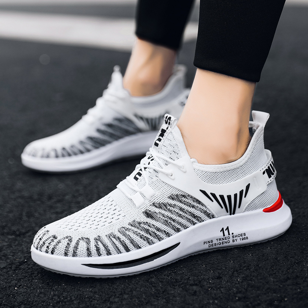 Scarpe da uomo Scarpe da tennis Scarpe da ginnastica Tessuto Mesh Assorbimento degli urti Calzature versatili e imbottite_voghion.com