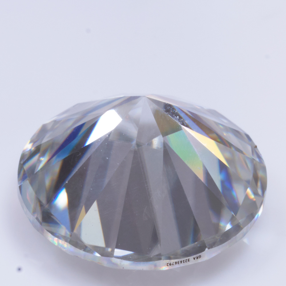 1 quilates de piedra de mosaico colorida redonda ocho corazones ocho flechas azul marino Wuzhou gemas artificiales piedra desnuda al por mayor