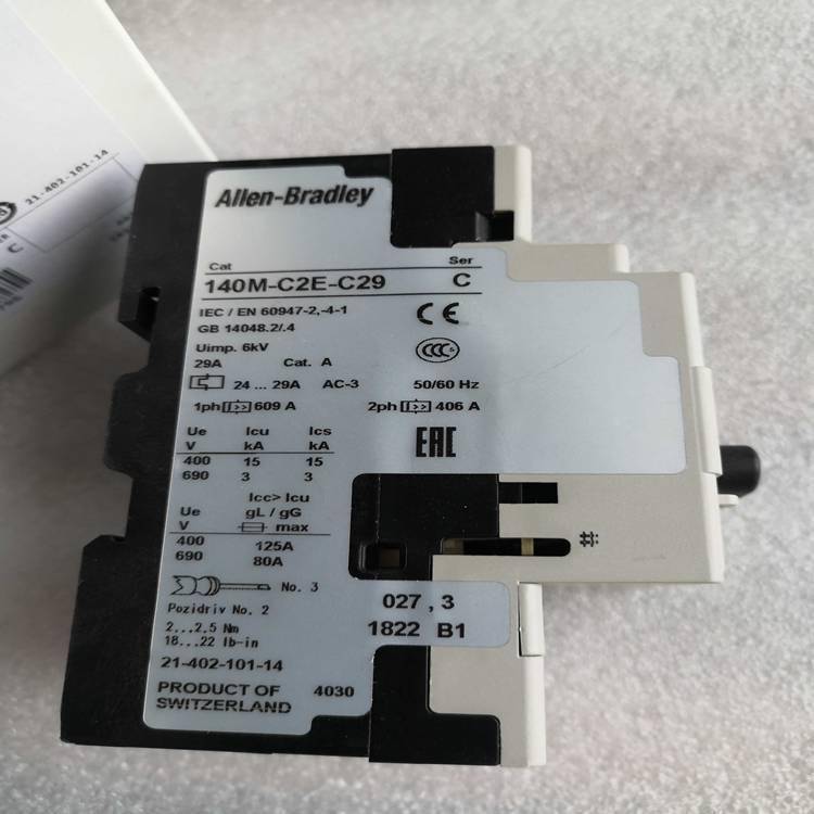 AB罗克韦尔电机保护断路器CAT140-CMN-2500 6300/9000原装*** 假