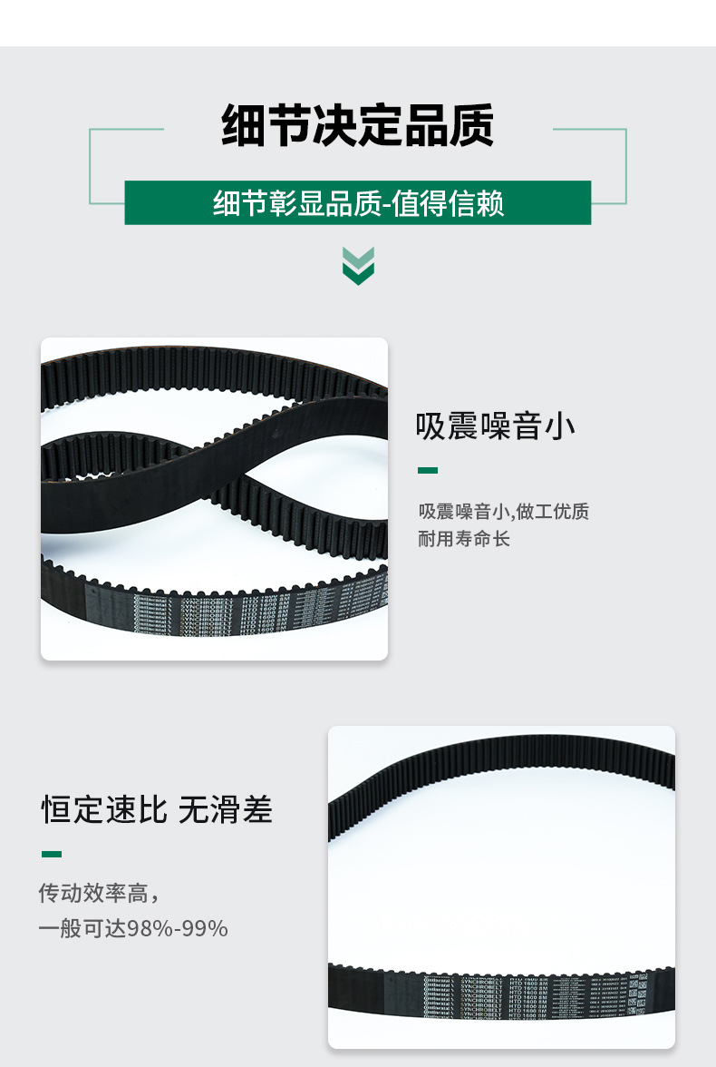 Kumpli Brand Agent Directly Distributes Industrial Belts, Kumpli Htd8M Rubber Timing Belts
