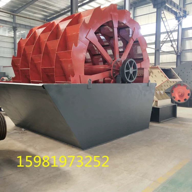 轮斗式洗砂机 河沙尾砂制沙水轮式洗砂机 三排四排轮泥沙洗砂机