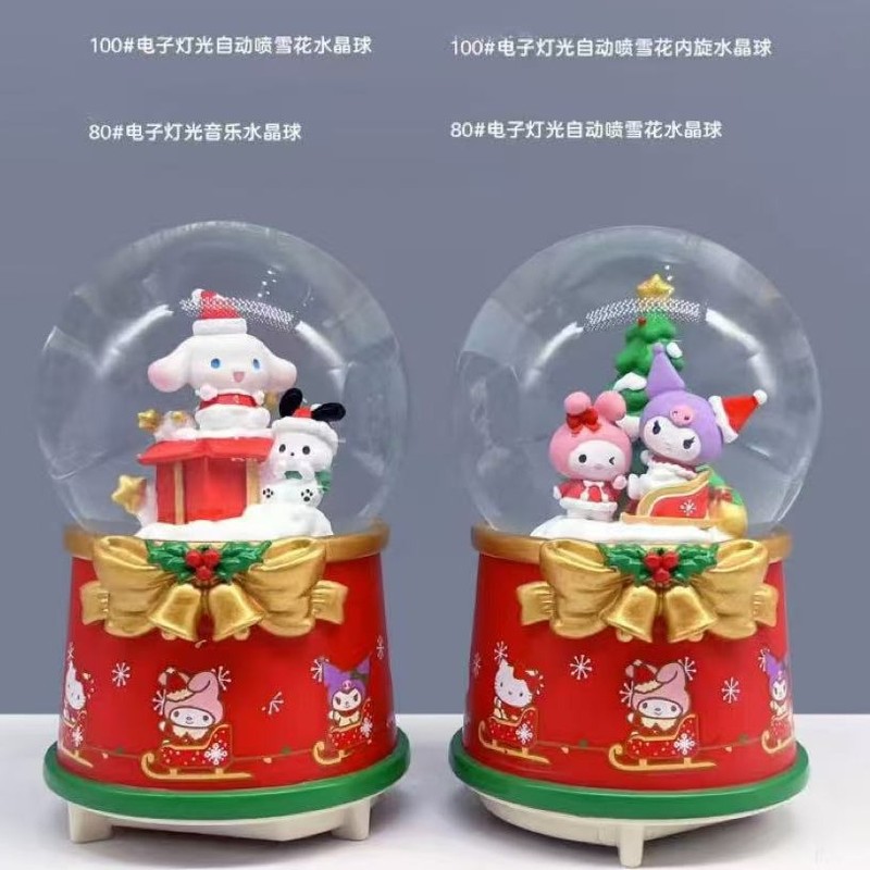 爆款圣诞水晶球音乐盒圣诞桌面装饰摆件节日礼物批发伴手礼跨境|undefined
