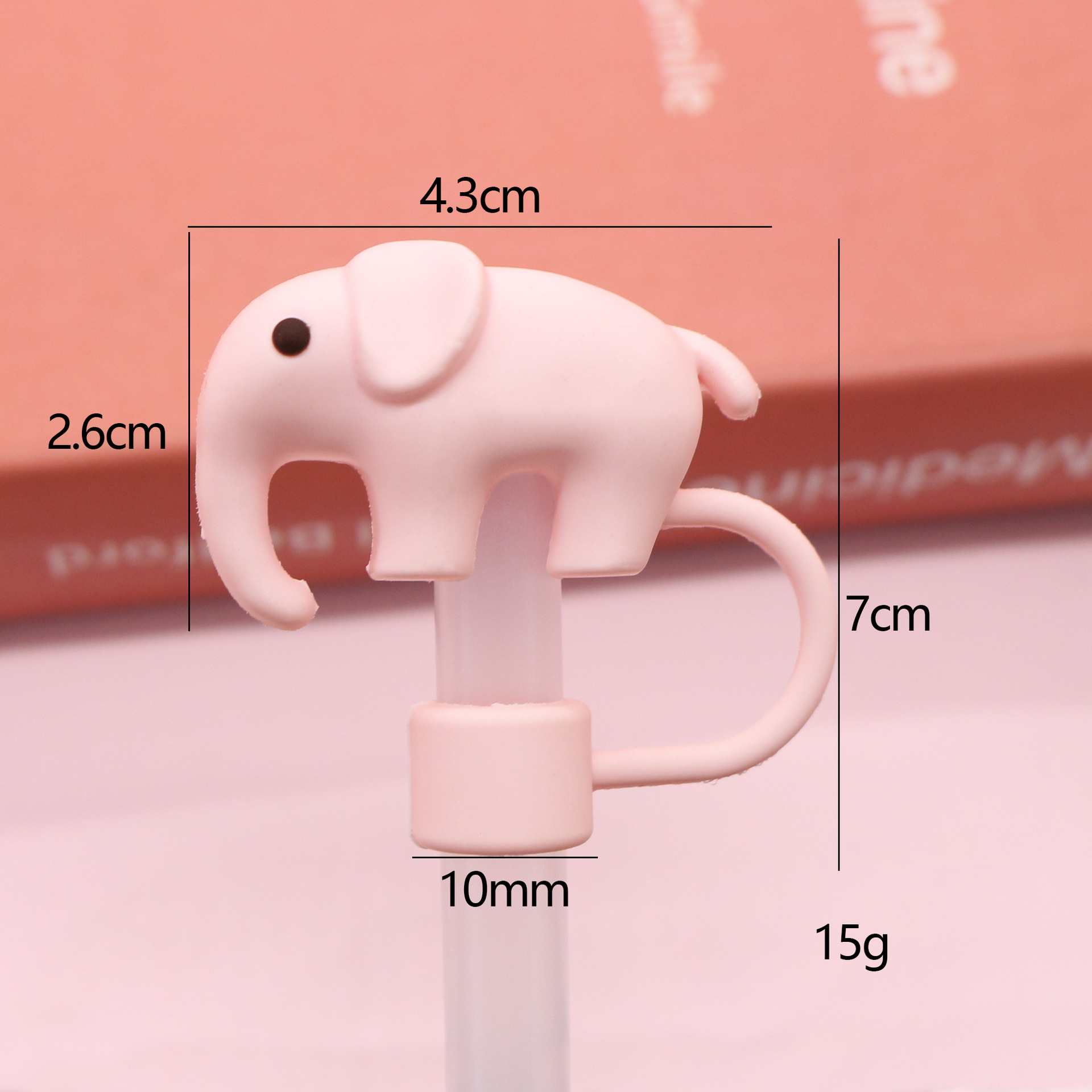 Elefante rosa 10mm