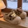 加厚冬季保暖防滑棉拖鞋