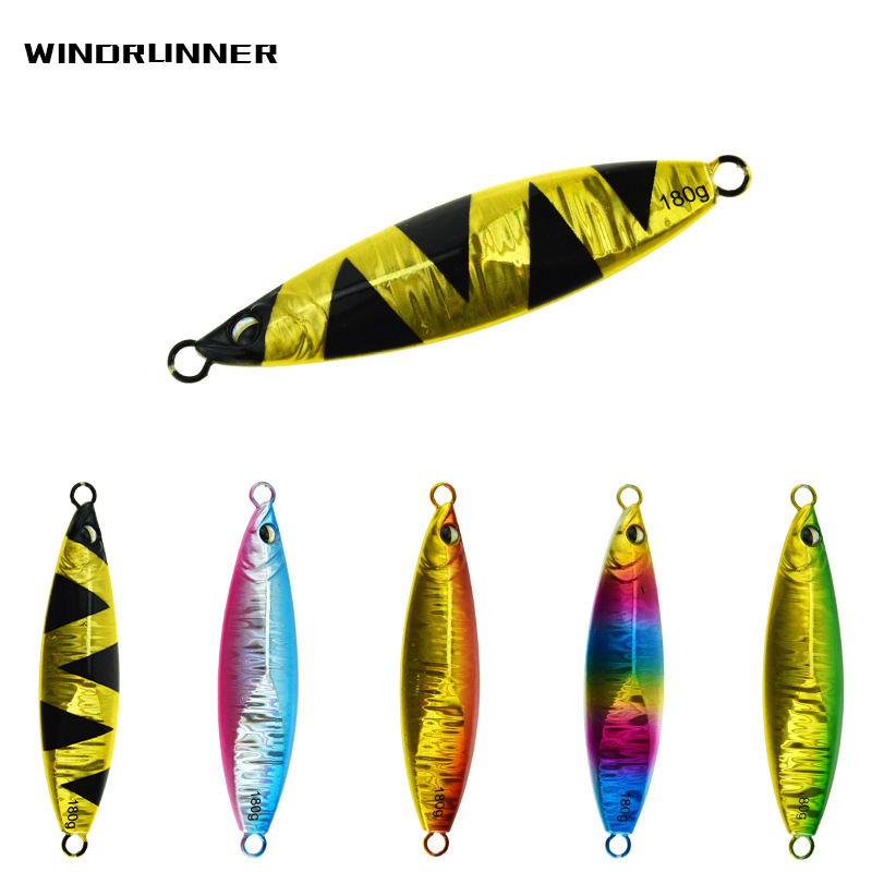 Cross-border Windwalker slow roll iron plate bait 150g 180g boat fishing metal Luya fake bait cod grouper bass bait