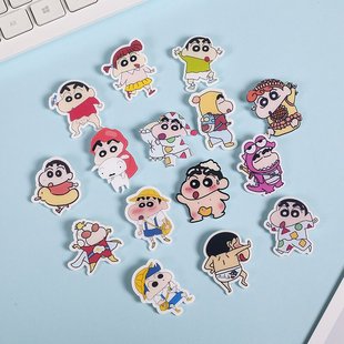 Cute Cartoon Acrylic Brooch Crayon Shin-Chan Badge Backpack Accessories Patch Gift Gift Idea