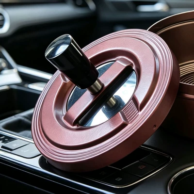 Cross-Border Car-Mounted Press-And-Rotate Car ashtray