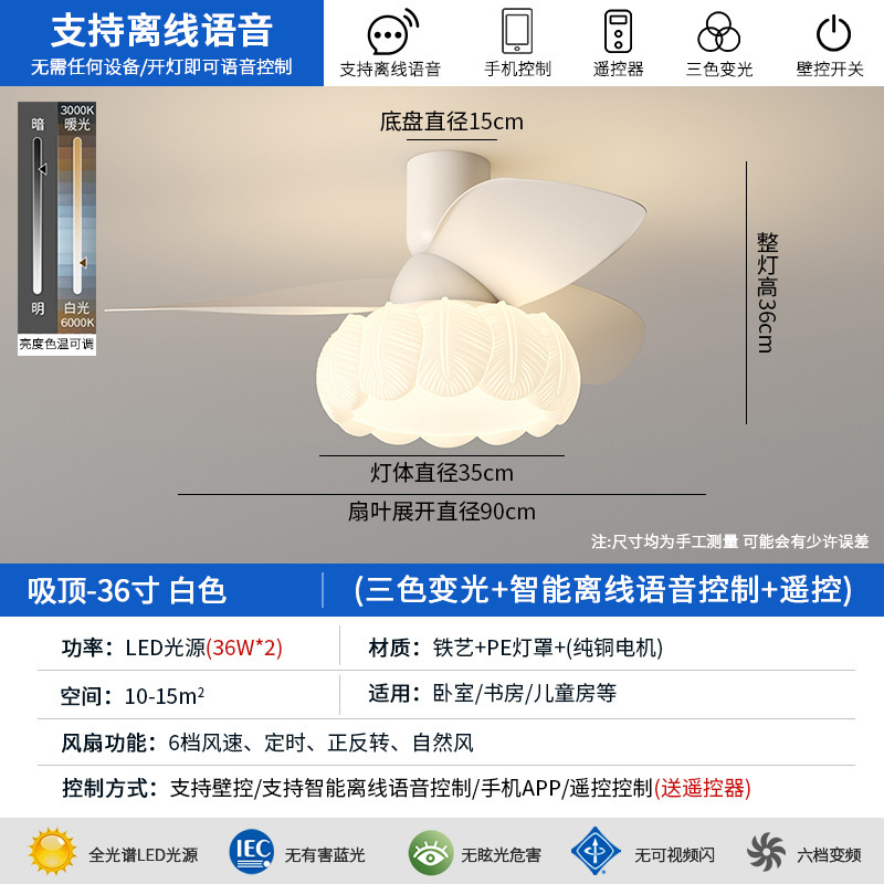 原木风扇灯2025年新款中古风餐厅风扇灯家用静音直叶扇中山灯具|undefined
