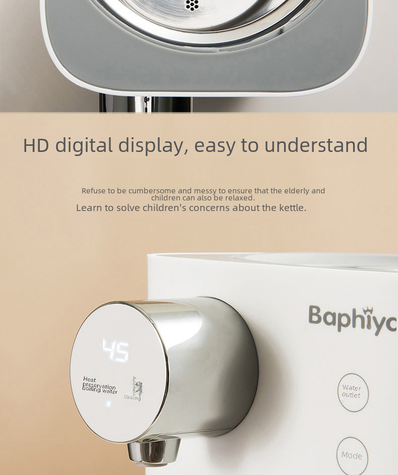 Bafeiya Quantitative Water Discharge Constant Temperature Water Kettle for Brewing Milk Constant Temperature Water Kettle for Baby Household Milk Adjuster Milk Brewing Machine Kettle