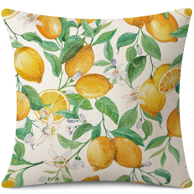 Amazon limón fresco serie de frutas almohada de oficina siesta almohada almohada de casa almohada de cubierta
