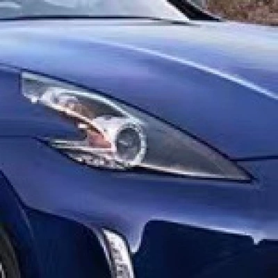 GT-R blackened headlight film, 370Z – Car headlight protective film - 370z-headlights-transparent-model