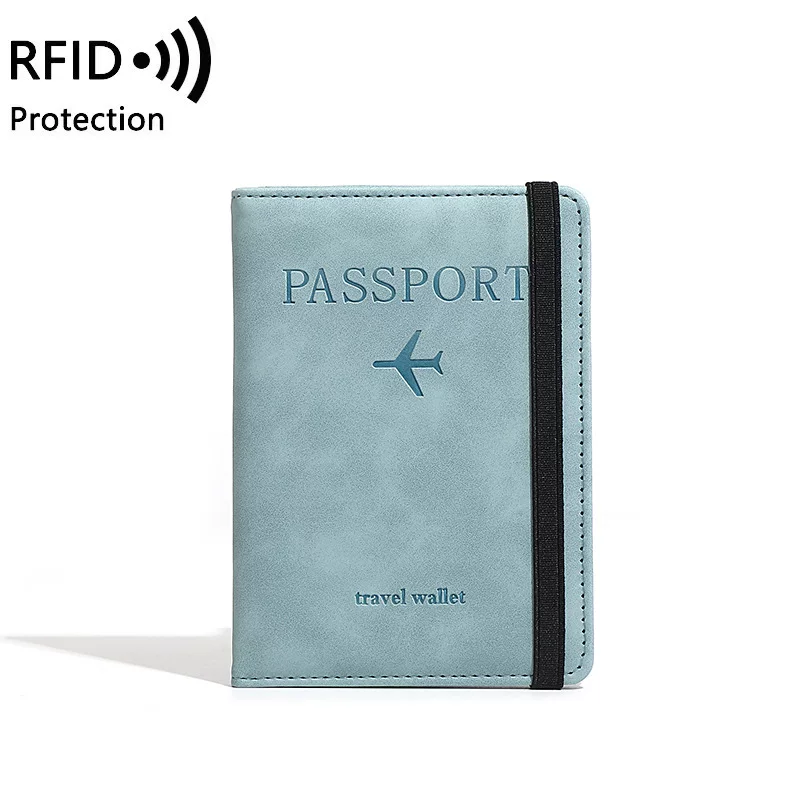 Кожаный чехол для паспорта, взрывной в продажe, PU-кожа, RFID, многофункциональная папка для паспорта с местом для SIM и документов