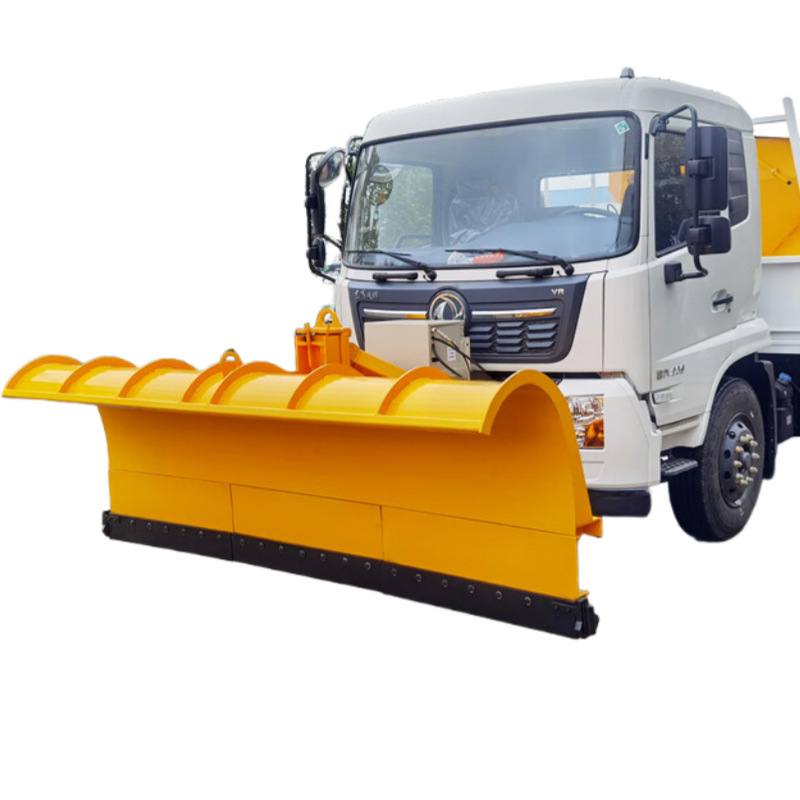 gran pala de remoción de nieve montada en vehículo camión de limpieza de nieve pickup modificado empujador de nieve barreras de nieve desmontable pavimento nieve limpia