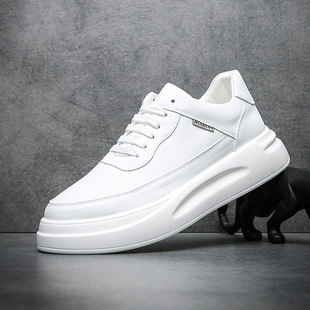 Sneakers men's spring and autumn low-top white shoes breathable sports casual shoes thick-soled men's shoes youth fashion brand delivery