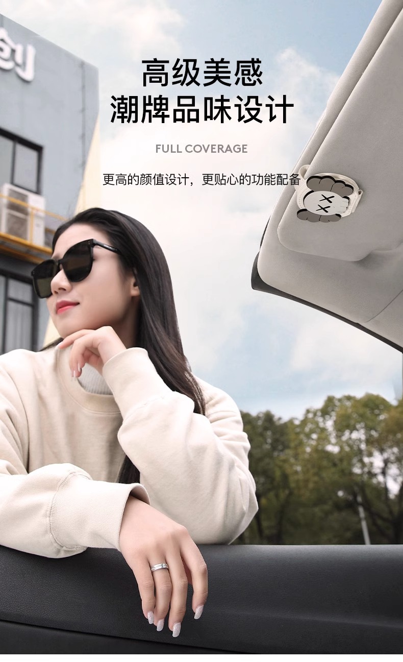 Car Glasses Clip, Car Glasses Case, Sun Visor Storage Gadget, Sunglasses Clip, Multifunctional Card Holder, In-Car Glasses Holder