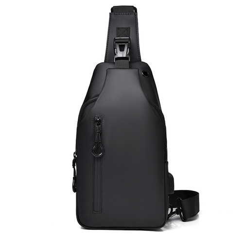 Men's chest bag large capacity shoulder crossbody bag casual hanging bag waterproof outdoor travel backpack fashion trendy men's bag