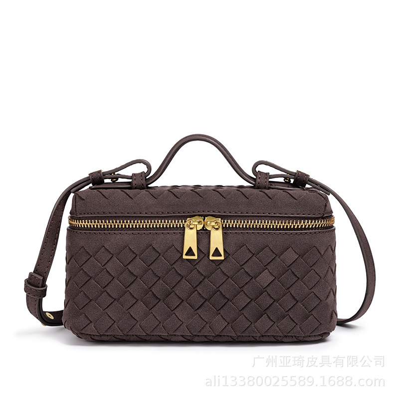 Amazon B's Pure Hand-Woven Box Bag Double-Pull Lightweight Hand-Carrying Shoulder Bag Versatile Cross-Body Women's Bag Amazon B's Pure Hand-Woven Box Bag Double-Pull Lightweight Hand-Carrying Shoulder Bag Versatile Cross-Body Women's Bag